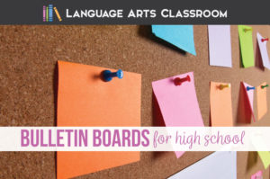 Bulletin boards for high school can be purposeful & simple. Bulletin board ideas for high school English teachers should be easy to make & appropriate for teenagers. Language arts bulletin board ideas can include word walls, First Chapter Friday picks, & writing ideas. Language arts bulletin boards can be student created. ELA bulletin boards have endless possibilities.