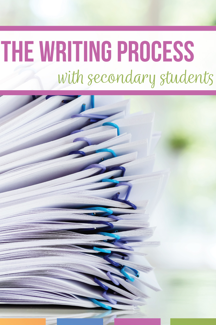 Are you teaching the writing process with secondary students? Middle school ELA classes cover prewriting, drafting, revising, editing, and publishing in engaging and hands-on ways. Modeling writing and writing with students will improve student essays and student writing. Improve student writing by modeling the writing process with high school English writing classes. Add writing lessons for revising and editing. Download free writing activities. 