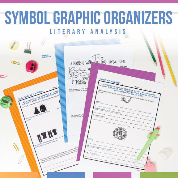 Symbolism graphic organizers