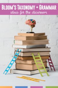 Back to basics: where do grammar lessons align with Bloom's Taxonomy? Some practical teaching ideas for grammar lessons. #MiddleSchoolELA #GrammarLessons