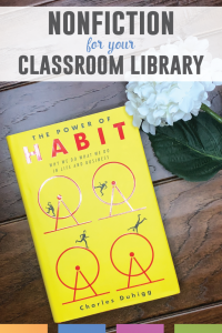 The Power of Habit book review: this nonfiction will work well in your high school classroom library.