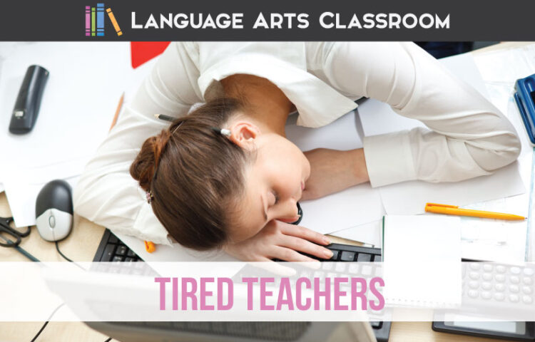 tired teachers teacher sleeping on desk