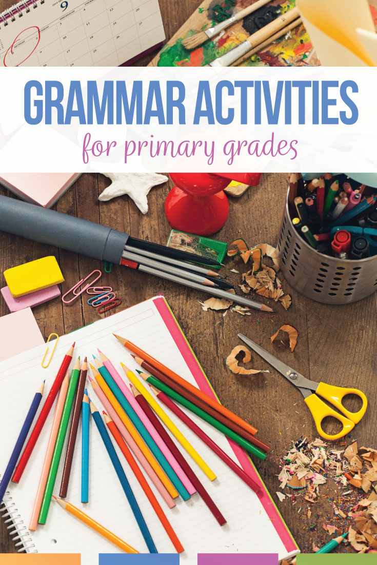 Primary grammar lessons should be hands-on and engaging. 