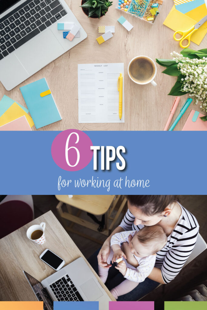 Six tips to maintain your sanity when working from home with kids. 