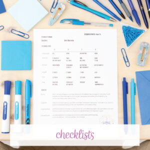 How to grade writing assignments quickly? Try checklists. 