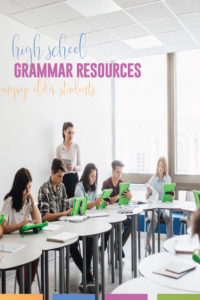 High school grammar resources should help high school writers meet language standards. Discussing grammar with secondary writers will connect grammar to writing. High school English students need a working knowledge of the parts of speech. Teach high school grammar with meaning. Start with a grammar diagnostic.