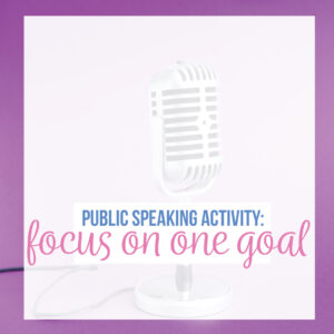 Activities for public speaking can be simple. Add the power of one to your public speaking lesson plans. Speech activities for high school students can be used throughout the semester.