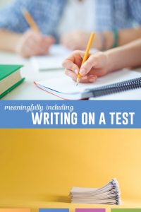 A language arts test probably includes writing. How can you ask students to write during a timed test? What approach will best show what students know? #HighSchoolELA #MiddleSchoolELA