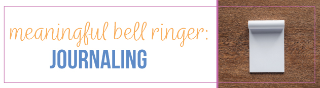 6th grade ela bell ringers journaling works!