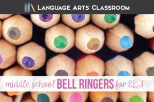 Bell ringers middle school language arts: how can ELA teachers organize middle school bell ringers? One English teacher outlines her ELA bell ringers for middle school.