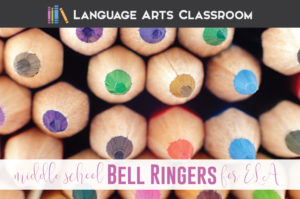 Bell ringers middle school language arts: how can ELA teachers organize middle school bell ringers? One English teacher outlines her ELA bell ringers for middle school.