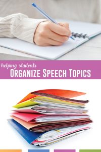 Helping students narrow their speech topics is important for the success of their speeches. Here are potential speech topics for students. #HighSchoolELA #PublicSpeakingLessons