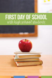 First Day of School with High School Students – Language Arts Classroom