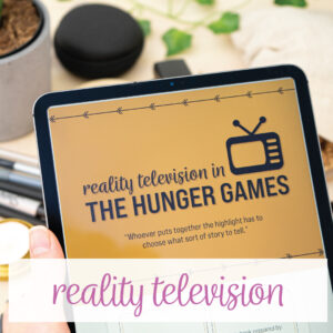 An activity for The Hunger Games is to study reality television