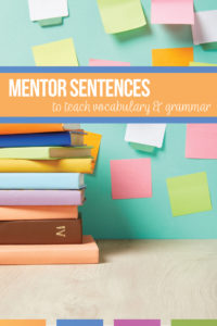 You can teach grammar and vocabulary with mentor sentences. Meet language standards with sentences that you pull from literature. High school English classes read diverse literature and can study mentor sentences to learn difficult grammar lessons.
