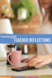 Teacher reflection: how can you thrive as a human and as a teacher? Reflection should take into account your well-being as a teacher as well as your classroom practices. #TeachingProfession