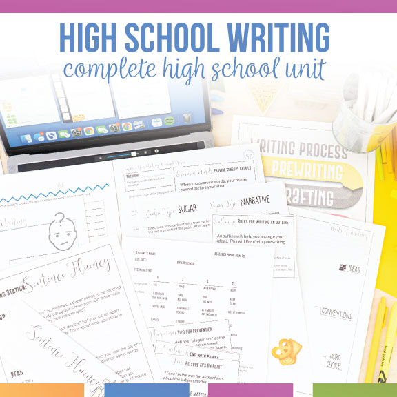 complete high school writing bundle