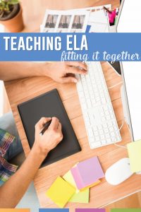 How can an English teacher fit all ELA content into lessons? Meet standards and fit writing, language, and reading together. #HighSchoolELA #EnglishTeacher