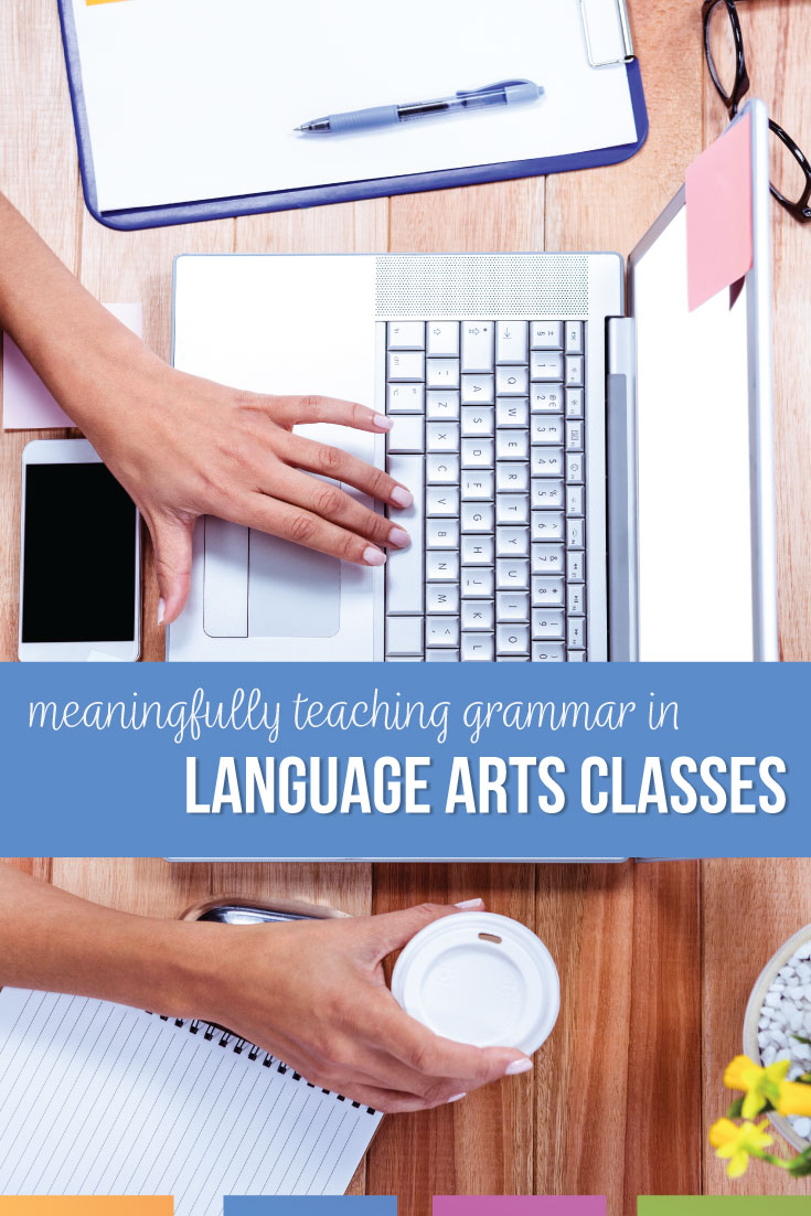 Components of language arts classes are dense. Language, speaking, literature, informational texts, and writing fill English classes. How can we fit in language arts grammar? Language arts and grammar can fit together with all other ELA content for cohesive grammar and writing activities. 
