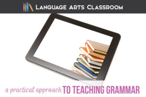 ELA teachers: you need a practical approach to grammar lessons. Different approaches in teaching grammar exist, but do your language arts students retain grammar terms & grammar concepts? Can English students apply grammar to their writing? A practical guide to English grammar uses sensible grammar activities & engaging grammar lessons to make grammar stick with English language arts classes.