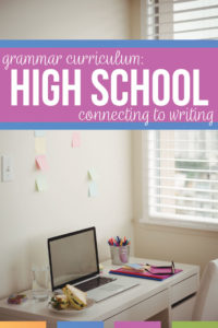 What should a high school grammar curriculum look like? Grammar curriculum high school: teach grammar in context while connecting grammar to literature. An Engish grammar curriculum will meet language standards and engage high school English students. Provide grammar activities and grammar lessons to support secondary writers and to elevate student essays. Teach sentence structure, subject verb agreement, punctuation rules, misplaced modifiers, dangling modifiers, & active passive voice.