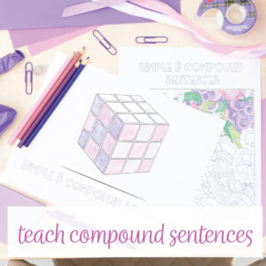 teach compound sentences with a review