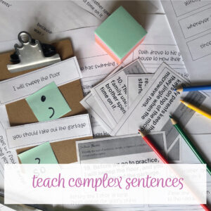 teaching complex sentences requires a look at punctuation