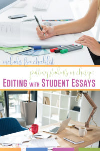 How can secondary ELA teachers make student editing meaningful? Try this revising and editing checklist high school approved! Teaching students to edit their writing is part of writing lessons in high school English courses. Add a revise and edit anchor chart for help during peer editing. Teaching students to edit their writing requires diverse writing lessons; download this free revising and editing checklist. The writing process requires editing, revising, word choice, sentence structure.