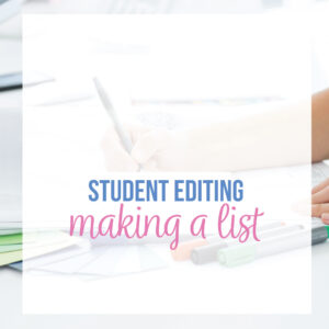 Editing for students requires a lesson plan for editing with high school students. Download this free editing and revising sheet for high school students.