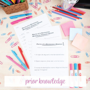 Subject and predicate worksheets middle school: build on prior knowledge
