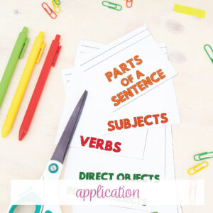 Parts of sentence worksheets and activities