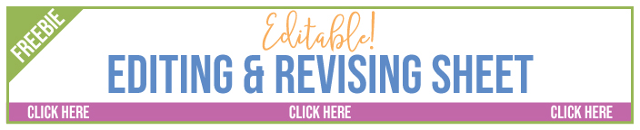 Add this revision and editing sheet to your high school writing unit.