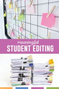 Sometimes I will ask my students to edit their writing, and they don't know what I mean. They think correctly spelled words equate editing. Here's how to get them to work on their papers. #HighSchoolELA #LanguageArts