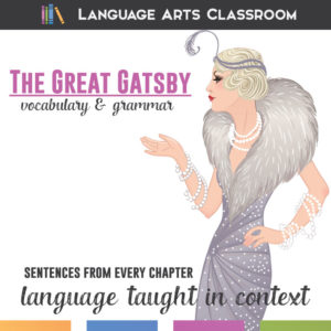 Use mentor sentences while studying The Great Gatsby to meet language standards and address higher level thinking.