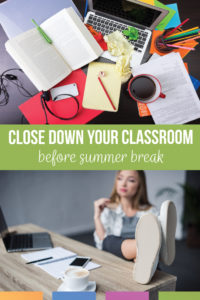 Clean classroom at the end of the year? Tidy up your classroom so you can return in the fall to an orderly and calm atmosphere. Included is an end of year classroom clean up list. Clean up your classroom and purge your life of unnecessary clutter.