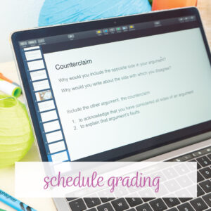 How to grade writing assignments quickly? Schedule a time.