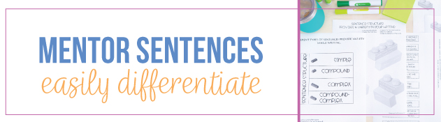 Mentor sentences allow grammar differentiation