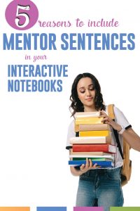 Mentor sentences and interactive notebook pieces - together?! The perfect combination of differentiation and student choice. #MentorSentences #InteractiveNotebooks