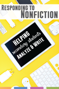 Student nonfiction - helping students construct positive and thoughtful responses to nonfiction.