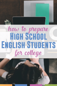 High School English teachers want to prepare their students for college. Read these ideas from a college professor who has taught high school too.