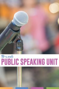 A public speaking unit and public speaking activities can help you meet speaking standards. Speech units and speech classes can be engaging for secondary students.