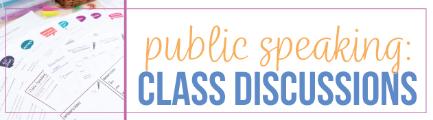 Class discussions are an important part of any public speaking course. A public speaking lesson plans PDF is included.