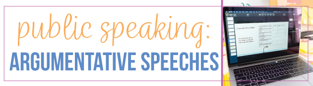 Argumentative speeches for Monroe's Motivated Sequence work well in public speaking units. Teaching public speaking units require multiple approaches.