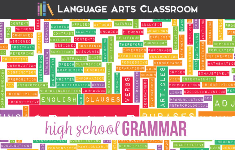 Grammar Lessons For High School Language Arts Classroom