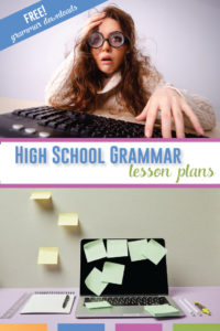 Looking for grammar lessons for high school English classes? Grammar for high school must connect grammar to writing and engage secondary students. Teach high school grammar in context and make high school grammar lessons meaningful. Download free grammar lessons for ninth grade language arts classes. Grammar lessons for high school students include parallelism, choosing the correct word, and correcting modifier mishaps. Add these grammar lessons to high school ELA classes.