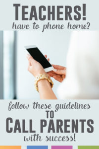 How to make a parent phone call when there is a problem. A sometimes sticky, but often necessary situation. Here is a possible script.