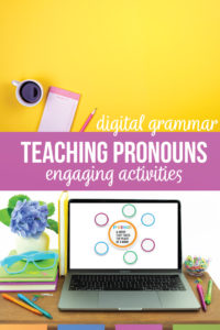 Looking for pronoun worksheets and alternatives for teaching pronouns? Pronoun activities should connect grammar to literature & student writing. Pronoun worksheets can clarify confusing grammar elements. A pronoun worksheet will help with demonstrative pronouns, personal pronouns, relative pronouns, & pronoun types. A clear pronoun lesson plan will help with middle school English lesson plans. Teaching pronouns as part of the eight parts of speech activities for sixth grade middle school ELA.