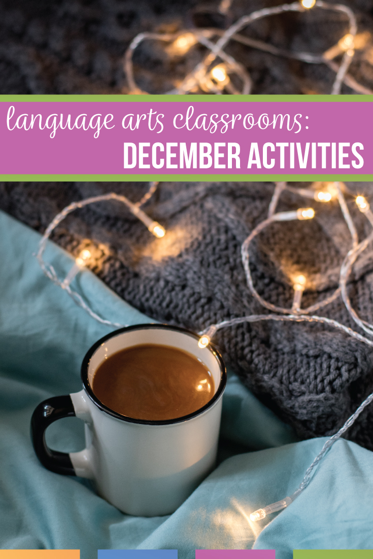 December lesson plans can engage students at the end of the semester. Language arts winter activities provide structure & fun for middle school language arts classes. Language arts December activities engage middle school English classes with coloring grammar worksheets, middle school writing activities, & media literarcy. Here are ten December lesson plans that will provide structure and get everyone through the busy winter season.