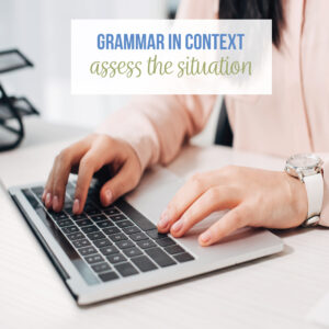 Teaching grammar in context is possible with purposeful grammar in context activities. Why we should teach grammar in context: to make sense for students. 