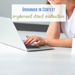 Direct instruction with grammar can be part of teaching grammar in context.